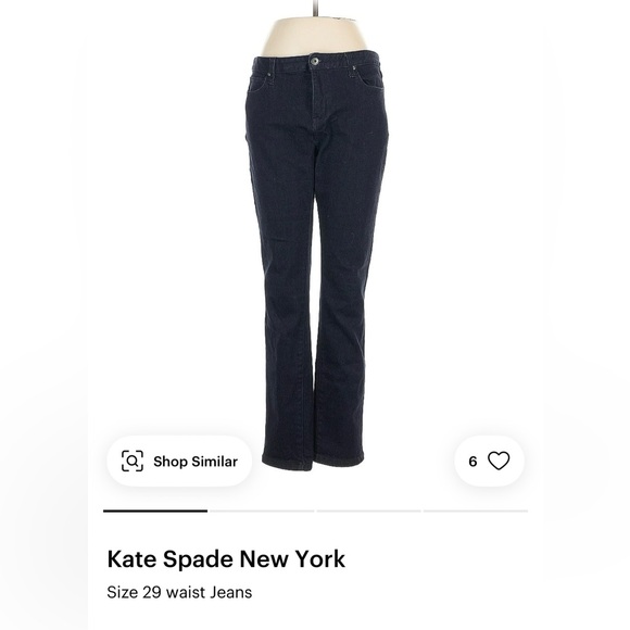 kate spade Denim - Kate Spade straight cut Jeans size 29